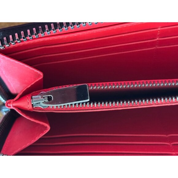 Christian Louboutin | Calf Leather Multi Rainbow Metal Spikes Panettone Wallet - Picture 9 of 16